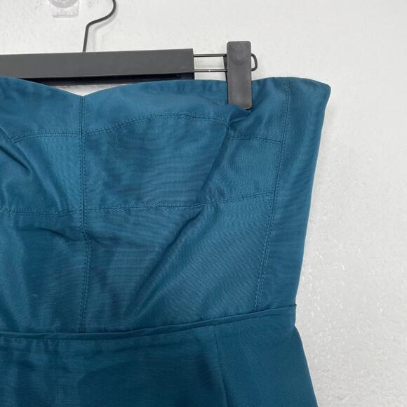 J.Crew Womens Dress Size 4 Blue Strapless Cutout Short Mini Sweetheart Neck - Picture 6 of 13